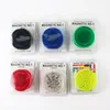 IN Stock 60mm 3 piece colorful plastic herb grinder for smoking tobacco grinders with green red blue clear DHL Ship