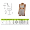 Trajes de mujer SFIT Casual Sólido Ropa deportiva Conjuntos de dos piezas Mujeres Crop Top y pantalones cortos con cordón Conjunto de juego Trajes de Athleisure de verano 220929