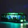 Diecast Model car 1 50 plastic city bus modelo simulación sonido y luz juguete 2 puertas juguetes para niños al por mayor 220930