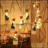 Party Decoration Christmas String Light Low Power Consumption Long Service Time Wishing Bottle Xmas Tree Lamp Drop Deliv Dhgjk