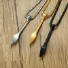 Pendant Necklaces High Quality Hip Hop Men Pendants Gold Black Jewelry Accessories Male Silver Color