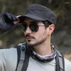 Berets Summer Outdoor Sport Szybkie suszenie czapki wojskowe mężczyźni oddychający kadet armi