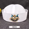 Boinas marinha marinha marinha Cap azul branca chapéu militar adulto ancora marinheiro marinheiro capitão caps caps Party Cosplay traje roupa