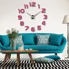 Horloges murales horloge montre horloges horloge 3d bricolage acrylique miroir autocollants décoration de la maison salon Quartz aiguille 220930