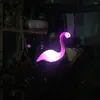 LED LED Flamingo مقاومة للماء ، طابق زخرفة الحديقة في الهواء الطلق ، مع مصابيح المناظر الطبيعية