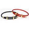 Bracelet 2022 mode 6 couleurs fil créatif Bracelet chanceux rouge noir à la main chaîne corde Couples femmes et hommes fabrication de bijoux