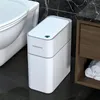 Avfallsfack 14l Badrum Automatisk bin Smart Home Bagging White Electric Touchless smal Basket Sensor Trash Can 220930