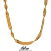 Naszyjnik Zestaw Yhpup Stylowy unikalny łańcuch węża stali nierdzewnej biżuteria Bransoletka 18K Gold Splated Women Kołnierz Bijoux