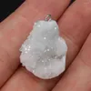 Pendant Necklaces Natural Stone Agates Crystal Bud Irregular For Jewelry Making DIY Necklace Earring Accessories Gem Charm Gift 20-23x30mm