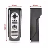 Videodeur telefoons SYSD Intercom 7 '' Monitor Phone System Kit IR Camera Touch -knop met ontgrendel metalen buitenunit