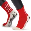 Men Anti Slip Football Socks Athletic Long absorvente Sports Grip Socks para corrida de v￴lei de futebol de basquete
