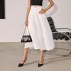 Skirts French Retro Hepburn Style High Waist Skirt Women's Summer Texture Jacquard Large Swing Umbrella