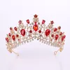 웨딩 헤드 피스 신부 Tiara Rhinestone Crown Luxury Crystal Headbands Glitter Gold Silver Evening Party 신부 여성 공식 무도 보석 헤어 액세서리