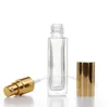 Bottiglia di profumo vuota 3 5 10 20ml Imbottigliamento spray Lady Travel Cosmetic Contenitori di vetro separati Portatile placcato Argento Oro Nero SN4920