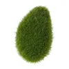 Decorative Flowers Artificial Green Moss Ball Fake Stone Simulation Plant DIY Decoration For Shop Window El Home Office Wall Decor