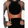 Ceintures femmes en cuir PU gilet personnalité hauts de rue mince corps harnais taille bretelles bretelles mode ceinture accessoires