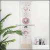 Tapestries Tapestries Moon Phase Tapestry Wall Hanging Art Bohemian Cotton Linen For Room Decor 15.74X64.76Inches Drop Delivery 2021 Dhsqx