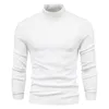 Men's Sweaters 2022 Winter Turtleneck Thick Mens Casual Turtle Neck Solid Color Quality Warm Slim Pullover Men