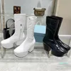 Bottes de styliste pour femmes, pantalons en cuir, bottes au genou, cadenas, coin plaqué en métal, en forme d'amande