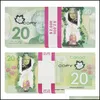 Novelty Games Prop Canada Game Money 100S Canadian Dollar Cad Banknotes Paper Play Movie Props Drop Delivery 2021 Toy Kidssunglass2020 OtihoDPQITPJX