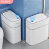 BINS DESENSÃO ALEYBOS Home Sensor Smart Bin Bin Automática Adsorção Saco de Lixo Cozinha Banheiro Quarto Especial Lixo de Indução Can 220930