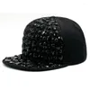 Ball Caps Kagenmo Cool Fashion Hat HIPHOP Unisex Nightclub Show Team Men Visor Dance Women Flat Brim Cap Hip Hop