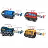 Diecast Model Car Battery Operated Locomotive Pay Train Set Fit For Wood Railway Track Powerful Engine Bullet Electric Boys Girls Gift 220930