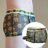 Underbyxor m￤n underkl￤der sexig bikini man boxer shorts andas mesh elefant n￤sa manliga trosor