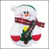 Decora￧￵es de Natal Natal Papai Noel Claus Forks Bag Bag Sierware Pockets Pouch Bolsa Snowman Elk Party Decoration MXHOME DHRT3