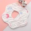 Accessoires pour cheveux 32 types de bavoirs en coton pour bébé Serviette de salive absorbante pétale Né Burp Chiffons Bandana Écharpe Pour Garçons Filles Nourrir Bavoir Bave