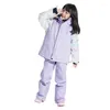 Giacche da sci Inverno Bambini Abbigliamento da sci Top Ragazze Ragazzi Ispessito Caldo Snowboard Cappotto per bambini Impermeabile antivento