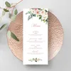 Greeting Cards 25PCS Personalise Custom Print Wedding Invitations Insert Card Birthday RSVP Thank You Table Events Party Menu Supplies 220930