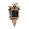 壁の時計木製の吊り時計鳥のアラームカッコウホームキッドルーム装飾クォーツ時計装飾装飾