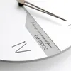 Relojes de pared moderno minimalista ligero reloj de lujo moda sala de estar hogar silencioso reloj nórdico