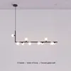 Hanglampen Noordelijke moderne kroonluchter lamp voor woonkamer eenvoudige glas zwart restaurant decorophanging hangend lamp armatuur