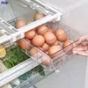 Storage Bottles Jars Fridge Food Stratification Organizer Rack Box Freezer Shelf Holder Pull-out Drawer Space Saver Kitchen Supplies 220930