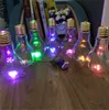 Gloeilamp drank water fles melkthee plastic sap drink creatieve luminescentie beker met stroming home bar drinkware gereedschap