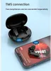 Mini Earphones TWS Headphones Wireless Bluetooth Cuffie Noise-cancelling Stereo Music Gaming Headset In-ear Earbuds 320MAH Charging Box Long Life IPX6 Waterproof