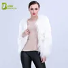 Faux Fur LED jas podium komt vrouwelijke lichtgevende kleding jas Bar dansshow faux bontjassen ster nachtclub Kerst jas Y2209