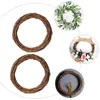 Decorative Flowers Xmas Rattan Wreath Holiday Vine Wreaths Natural Grapevine DIY Rattern Twig Garland