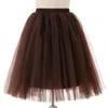 Kjolar qc6655 25 färger Europa och America body lady kjol 65 cm fem lager gasbind tulle skhirt