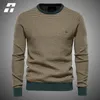 Herentruien Basic Pullovers Trui Heren Casual Katoen Gesplitst O-hals Gebreid Herenmode Effen Kleur Kwaliteit Mannelijke Tops 220930