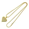 Pendant Necklaces Simple Heart Hip-hop Style Gold Color Jewelry For Women Men Lover Jewellery Gifts