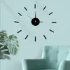 Horloges murales sans poinçon sans cadre horloge autocollants 39 39 cm acrylique bricolage décoration silencieux Simple pour la maison salon chambre