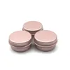 Verpakkingsflessen Lege mini rosé goud aluminium crème pot nail art make -up lip gloss lege cosmetische metalen blikken containers