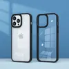 Custodia di shock trasparente di lusso per iPhone 14 13 12 11 Pro Max X Xs Metal Lens Protective Silicone Bumper Clear Cover