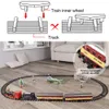 Diecast Model Car Electric Train Train Toy Set Car Railway and Tracks STEAM LOCIOTIVE MOTEUR GAME éducatif Boys Toys for Children Kids 220930