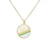 Pendant Necklaces 18K Gold Plated Small Disc Chic Geometry Enamel Choker 2022 Trend Women Necklace Jewelry