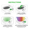 COPERCHI SEDIFICI DEL SETTO DEL WC a 8 colori a induzione a induzione leggera in lavaggio notturno Sensore di movimento PIR Smart PIR per bagno WC