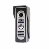Video Kapı Telefonları Sysd Intercom 7 '' Monitör Telefon Sistemi Kiti IR Kamera Dokunma Düğmesi Metal Açık Bir Ünite